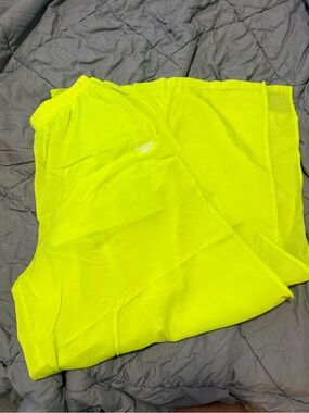 Reebok Lime Green Athletic Shorts with Elastic Waist